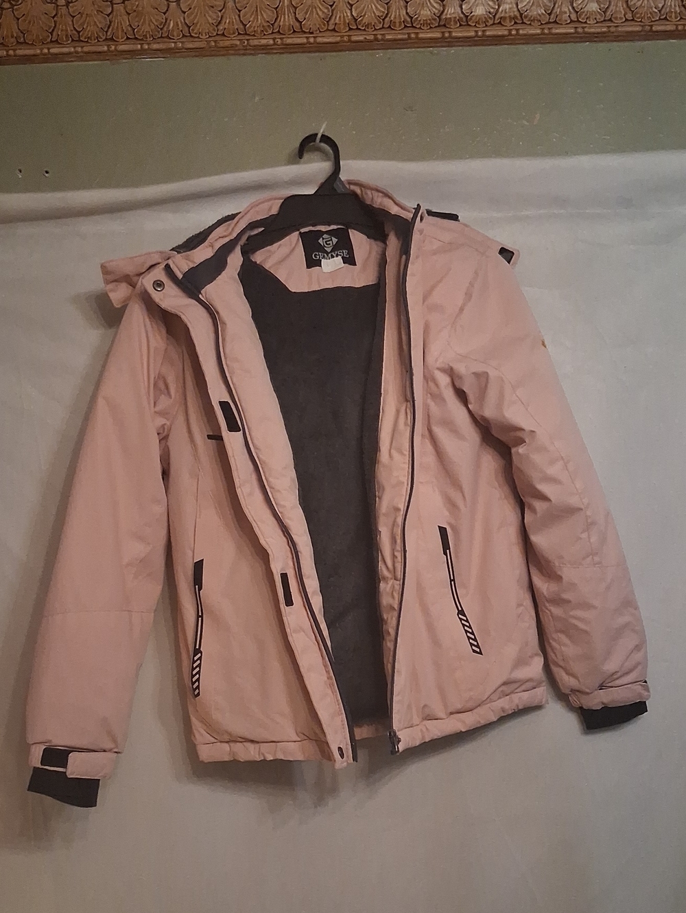 Gemyse Light Pink Hooded Puffer Size Xl